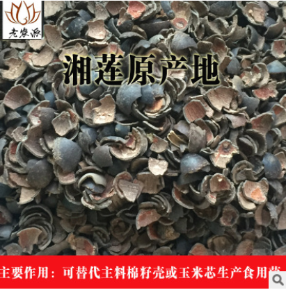 食用菌培养料细莲子壳 可代替棉籽壳 玉米芯及其他食用菌原材料图2