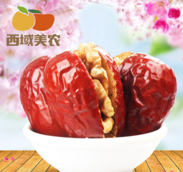 【西域美农_美仁枣200g*2】休闲零食坚果特产炒货红枣加核桃仁图3