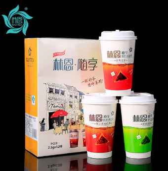 林恩随享 2015年新茶绿茶红茶组合套装茶叶包袋泡茶杯装旅行便携图2