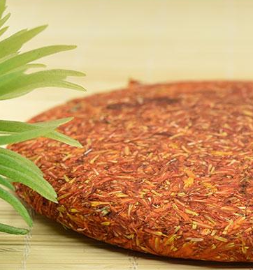 云南野生优质花茶特级红花茶饼 藏红花茶叶秋冬暖身必备200g包邮图3