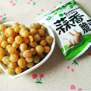 日生星 蒜香脆豆 油炸类型膨化 休闲食品图3