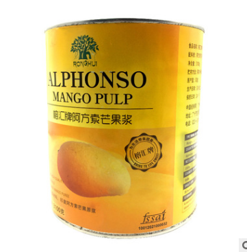 芒果果酱进口饮料 印度阿方索芒果原浆3.1KG 果酱烘焙原料批发图2