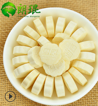 雪原奶酪 桶装牛初乳奶贝 内蒙古特产干吃牛奶片 批发零售图3