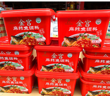 金丰川派食品金宫3k装麻辣鱼料清蒸川菜调料批发.中国图3