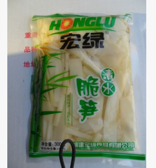 热销推荐300g天然清水笋系列 现货批发美味宏绿清水香脆笋片图2