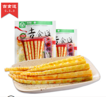 厂家直销四川特产吉食道香辣笋尖65g*50袋竹笋休闲零食批发65g图1