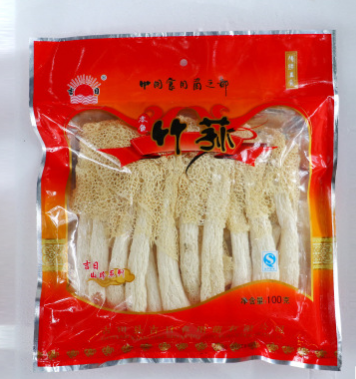 特产批发吉日本色竹竹荪 土特产无硫长裙竹荪菌菇干货新100g图2
