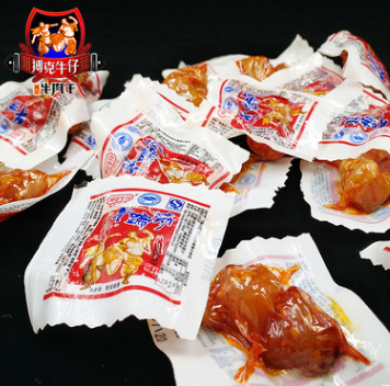 内蒙古特产搏克牛仔牛蹄筋零食香辣味250g厂家直销批发一件代发图2