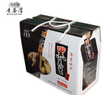 富硒黑花生供应礼盒装原味带壳生花生 休闲零食坚果批发金堂特产图3