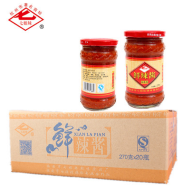 【厂家直销】七姐妹 鲜味辣酱 拌菜冷盘的美味佳品 调味品火锅料