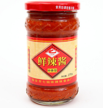 【厂家直销】七姐妹 鲜味辣酱 拌菜冷盘的美味佳品 调味品火锅料图2