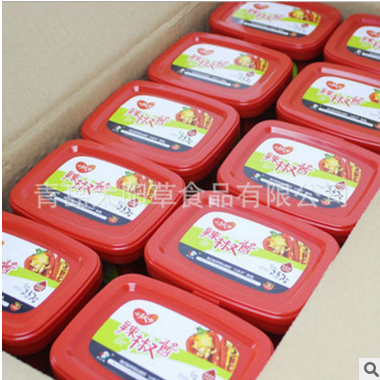 小伙子辣椒酱韩式辣酱 韩国石锅拌饭辣炒年糕酱500g*20盒厂家批发图2