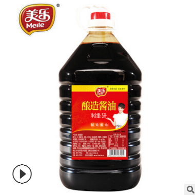 美乐 黄豆酿造酱油5L 凉拌烧菜拌面 餐饮包装 厂家批发图2