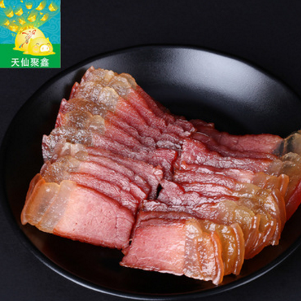 四川特产烟熏腊肉风干猪后腿肉土猪咸肉香腊味特色肉类食品500g图2