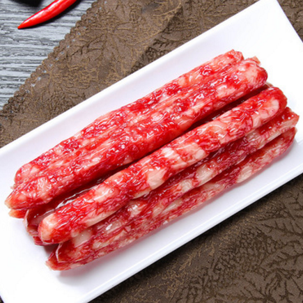 厂家批发直销腊肉风味腊肠传统手工腌肉农家猪肉制品广式风味腊肠图1