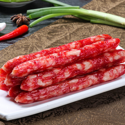 厂家批发直销腊肉风味腊肠传统手工腌肉农家猪肉制品广式风味腊肠图2