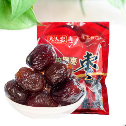 山东特产黑糖阿胶枣独立小包装大红枣喜糖蜜枣无核袋装500g金丝蜜图2