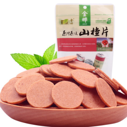 【一件代发】金晔原汁原味山楂圆片138gx1袋休闲零食特产山楂干条图2