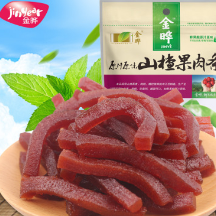 【一件代发】金晔山楂果肉软条180g/袋 零食蜜饯休闲食品山楂制