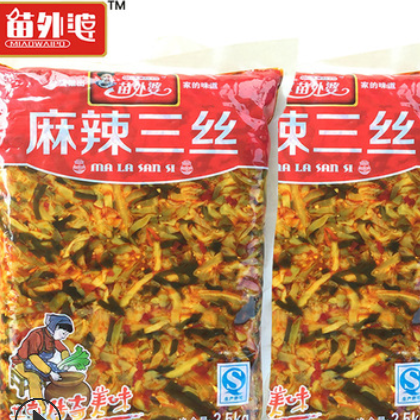 香味园苗外婆酱腌菜榨菜 麻辣三丝2.5kg 下饭菜生产厂家批发包邮图3