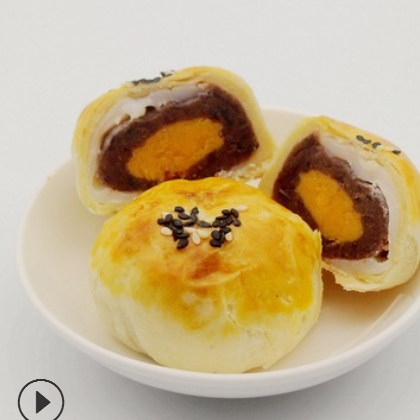 连之众海鸭蛋黄酥红豆媚娘皮零售小吃糕点散装批发零售加工一件代图3