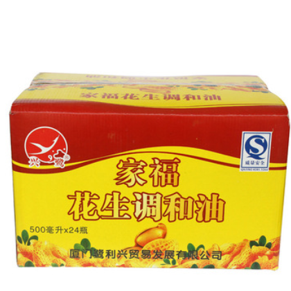 兴鹭物理压榨食用油 植物油调和油500ml 农家花生调和油图2
