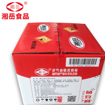 湘岳鱼豆腐湖南特产一元零食豆腐干25g*20包/盒*16盒 整箱批发图2