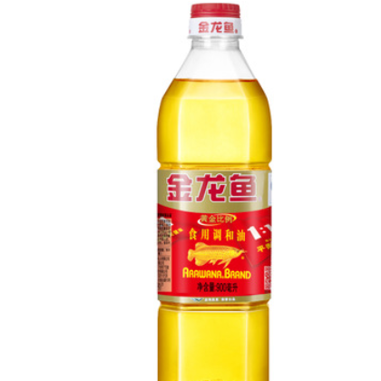 金龙鱼黄金比例食用调和油900ML 食用油批发 烧烤油