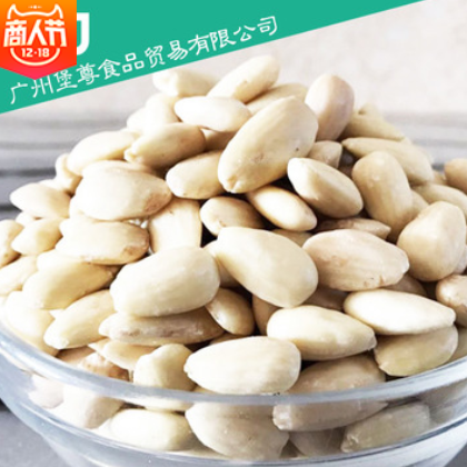 去皮杏仁粒原料 进口脱皮扁桃仁巴旦木生料11.34kg整箱现货图2