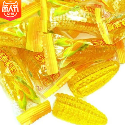 洪喜水晶玉米糖软糖2500g五斤约245个零食糖果批发图2