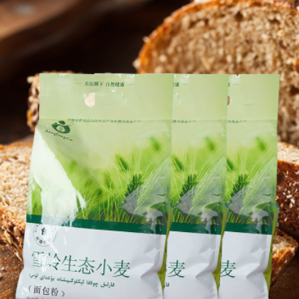康龙鑫新疆生态全麦面粉小麦粉馒头面包中筋面粉1.5kg家用包邮