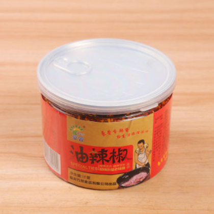 厂家直销香酥美味油辣椒 400g罐装麻辣爽口辣椒酱 脆口花生香辣酱图2