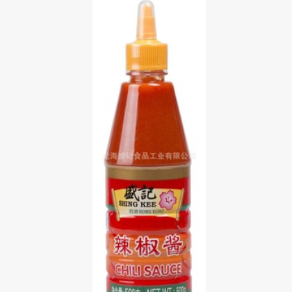 （711便利店专供）供应12X500克尖嘴瓶盛记牌辣椒酱图3
