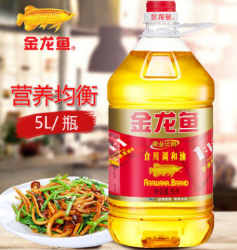 金龙鱼 黄金比例 食用调和油 5L 食用油