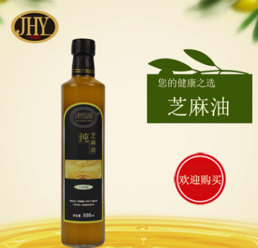 包邮 津煌源 纯芝麻油 厂家批发 粮油 食用油 500ml图2