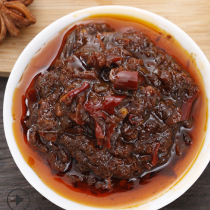 厂家生产出售拌饭肉粒大牛肉酱 火锅蘸料辣椒香辣拌面酱210g图2