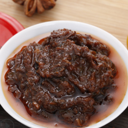 出售微辣老少皆宜手工牛肉酱 火锅蘸料拌面下饭牛肉酱图1