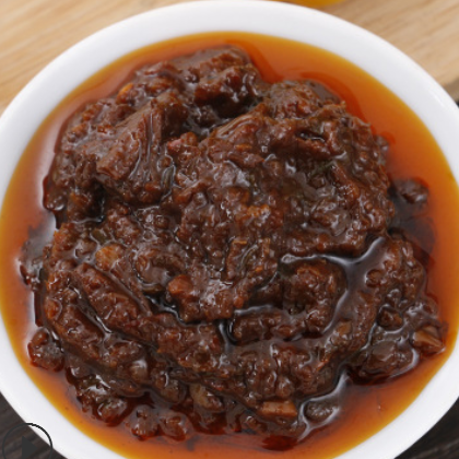出售微辣老少皆宜手工牛肉酱 火锅蘸料拌面下饭牛肉酱图2