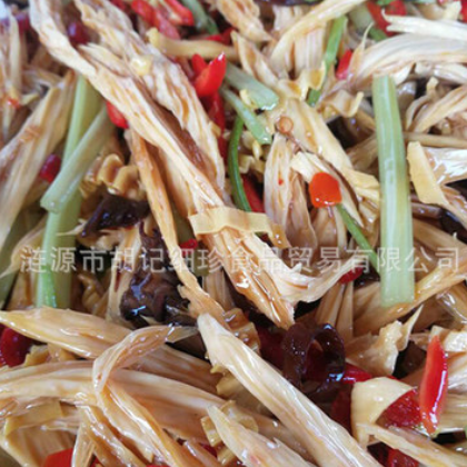 湖南特色食品 胡记细珍凉拌豆笋凉菜灌装真空包装图2