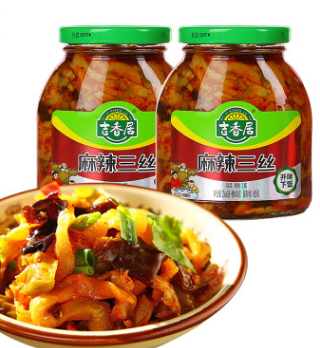 四川泡菜特产下饭菜吉香居调味菜酱菜咸菜306g*2瓶图2