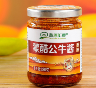 草原汇香 蒙酷公牛酱 香辣酱拌饭拌面佐餐调味 内蒙特产批发厂家图1