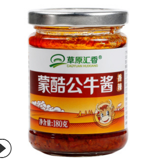 草原汇香 蒙酷公牛酱 香辣酱拌饭拌面佐餐调味 内蒙特产批发厂家图3