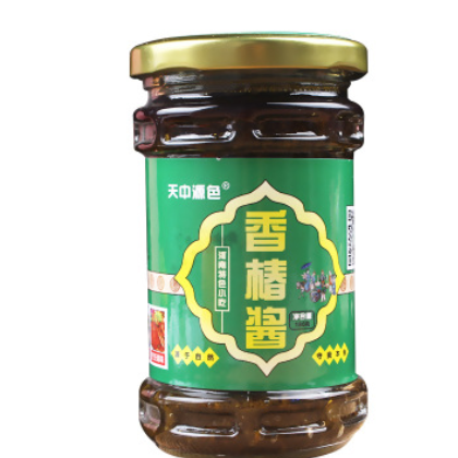 源色香椿河南特产香椿酱/香椿芽素食酱/拌面拌饭/下饭菜/一瓶包邮图2