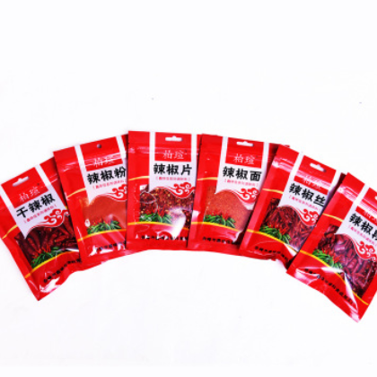 厂家批发柏瑄牌干辣椒 丝 段 片 面 粉35g系列袋装调味品一件代发图2