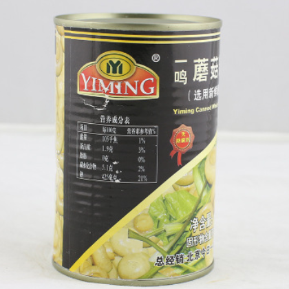 一鸣蘑菇罐头 披萨蘑菇片大罐装蔬菜罐头425g图2