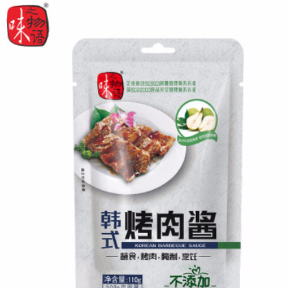 味之物语 韩式烤肉酱 110g*75/箱图1