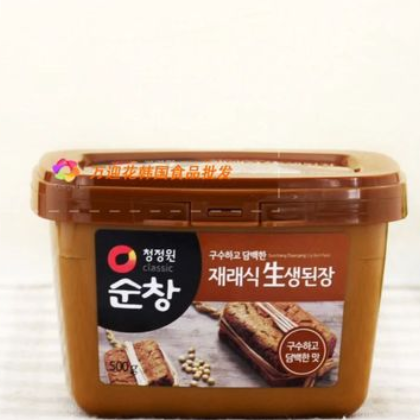 韩国进口清净园大酱500g*20盒图2