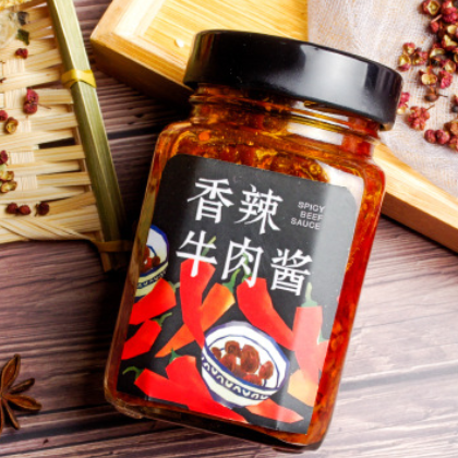 老大姐香辣牛肉酱武汉居仁门口味牛肉块熬制下饭菜拌饭酱248g包邮图3