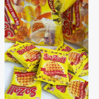 越南进口 SOZOLL低糖鸡蛋牛奶饼干270g 休闲零食品15包/件图2
