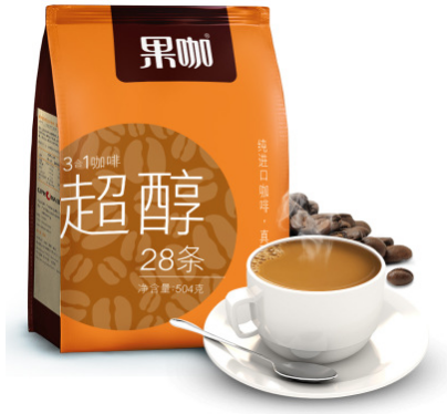 泰国进口咖啡 果咖 三合一速溶咖啡 尊享超醇 18g*28条一件代发
